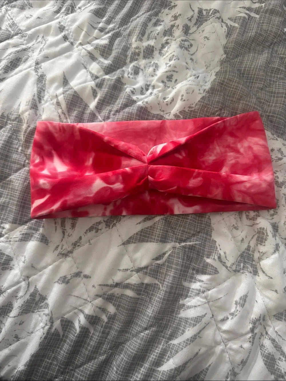 CVG Red Tie-Dye Twist Headband - Women's Fashion Accessory